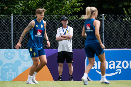 Head coach Peter Gerhardsson of the Swedish women's