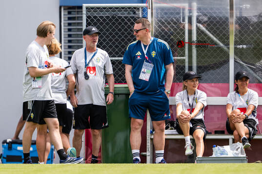 Head coach Peter Gerhardsson of the Swedish women's