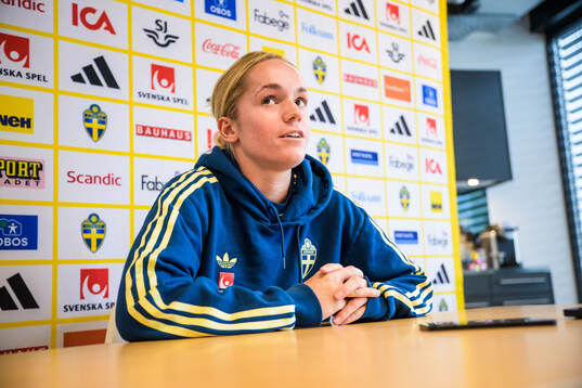 Hanna Lundkvist of the Swedish women's national football