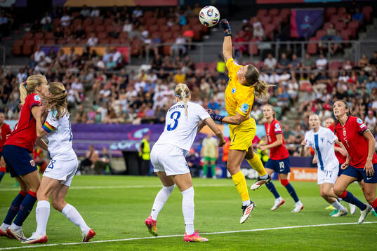 Goalkeeper Anna Koivunen of Finland