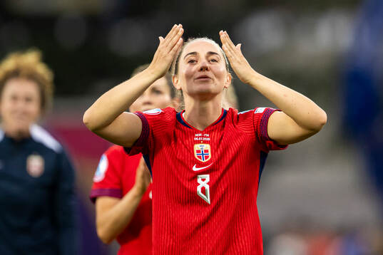 Vilde Bøe Risa of Norway celebrates