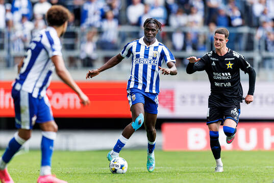 IFK Göteborgs Rockson Yeboah och Sirius Robbie Ure