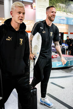 Otto Rosengren and Pontus Jansson of Malmö FF