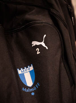 The bag of Johan Karlsson of Malmö FF