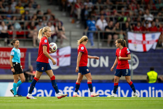Ada Hegerberg of Norway looks dejected
