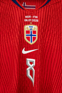 The kit of Vilde Bøe Risa of Norway in the dressing room