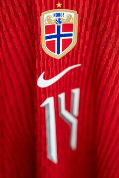 The kit of Ada Hegerberg of Norway in the dressing room
