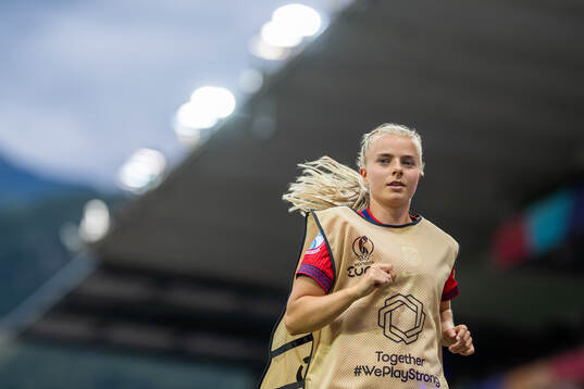 Emilie Woldvik of Norway warms up