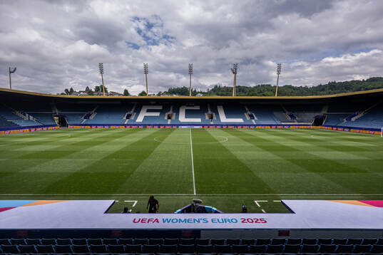 Interior view of Allmend Stadion Luzern