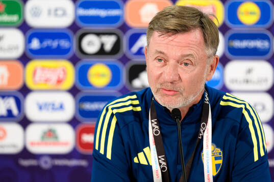 Head coach Peter Gerhardsson of the Swedish women's