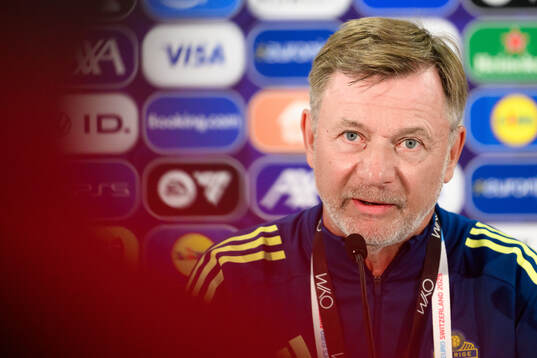 Head coach Peter Gerhardsson of the Swedish women's