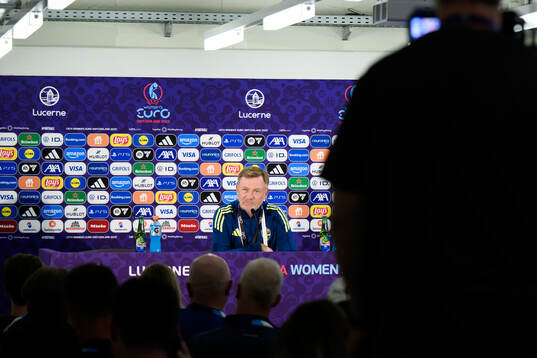 Head coach Peter Gerhardsson of the Swedish women's