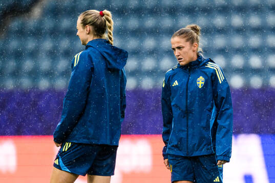 Amanda Ilestedt and Filippa Angeldahl of the Swedish