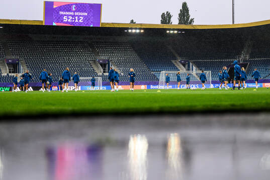 Players of the Swedish women's national football team at a