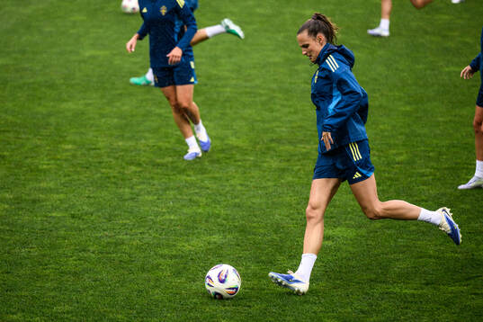 Nathalie Björn of the Swedish women's national football
