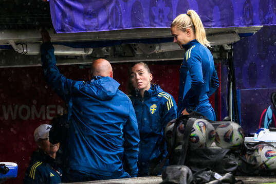 Linda Sembrant and Amanda Nildén of the Swedish women's