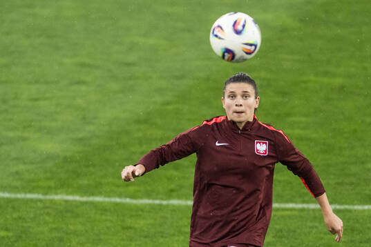 Ewa Pajor of the Polish women's national football team at a