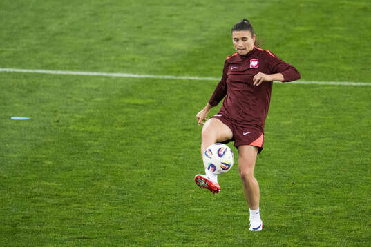 Ewa Pajor of the Polish women's national football team at a