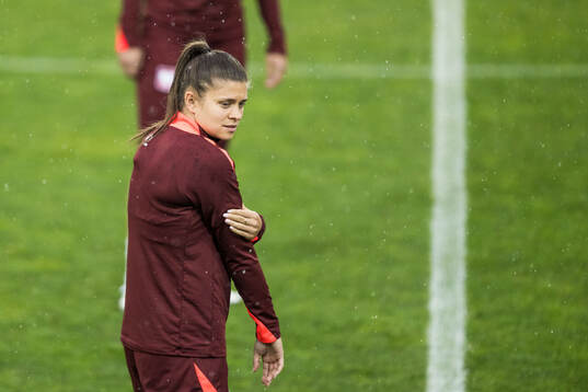Ewa Pajor of the Polish women's national football team at a