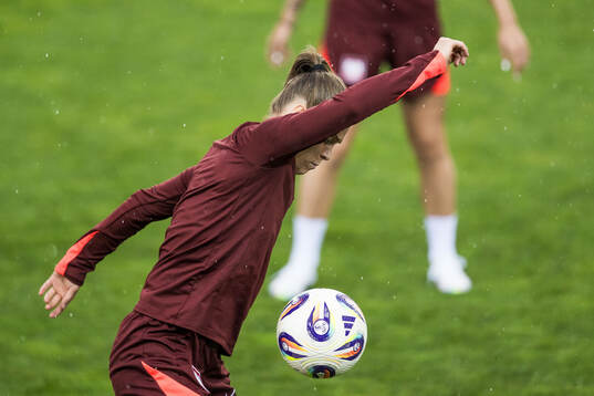Ewa Pajor of the Polish women's national football team at a