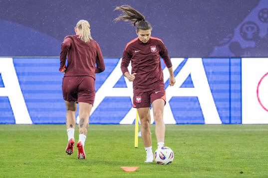 Ewa Pajor of the Polish women's national football team at a