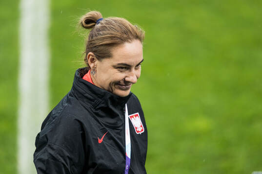 Head coach Nina Patalon of the Polish women's national