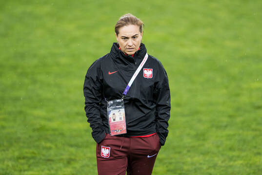 Head coach Nina Patalon of the Polish women's national