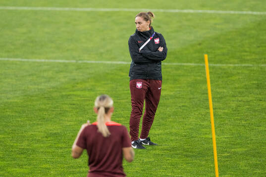Head coach Nina Patalon of the Polish women's national