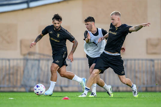 Sead Haksabanovic, Kenan Busuladzic and Daniel Gudjohnsen
