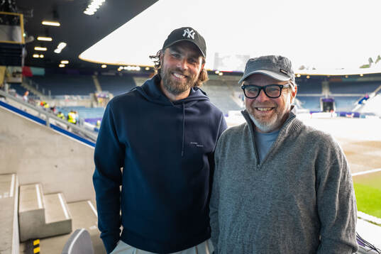 Johan Elmander and Andreas Matz of Radiosporten