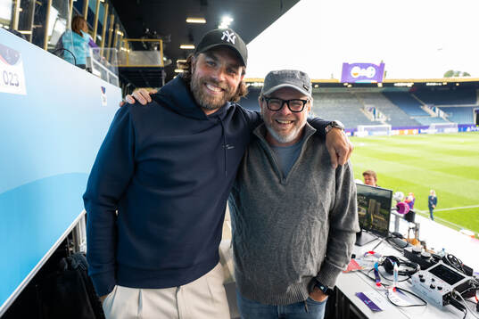 Johan Elmander and Andreas Matz of Radiosporten