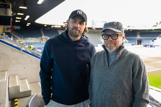 Johan Elmander and Andreas Matz of Radiosporten