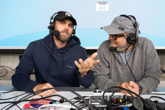 Johan Elmander and Andreas Matz of Radiosporten