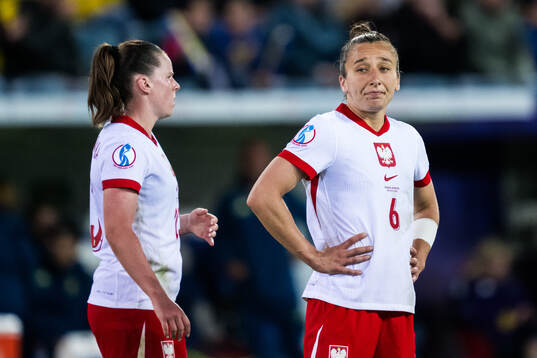 Sylwia Matysik of Poland looks dejected
