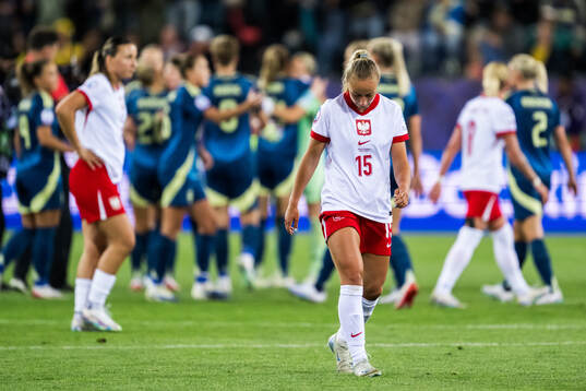 Milena Kokosz of Poland looks dejected