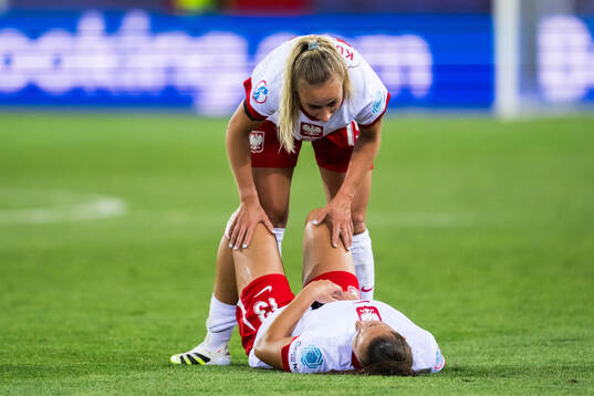 Milena Kokosz and Emilia Urszula Szymczak of Poland look