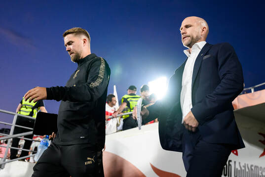 Assistant coach Theodor Olsson and Henrik Rydström of