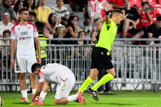 Referee Igor Stojchevski overturns FC Iberia  penalty
