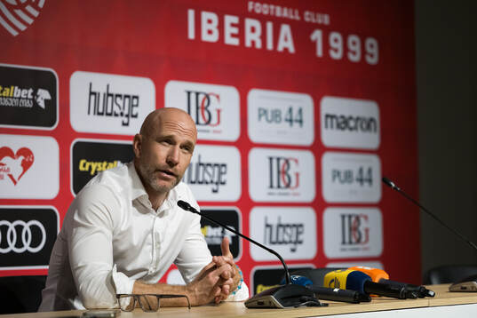 Head coach Henrik Rydström of Malmö FF at the press