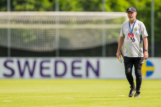 Head coach Peter Gerhardsson of the Swedish women's