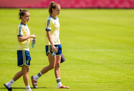 Julia Zigiotti Olme and Nathalie Björn of the Swedish