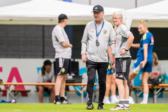 Head coach Peter Gerhardsson of the Swedish women's