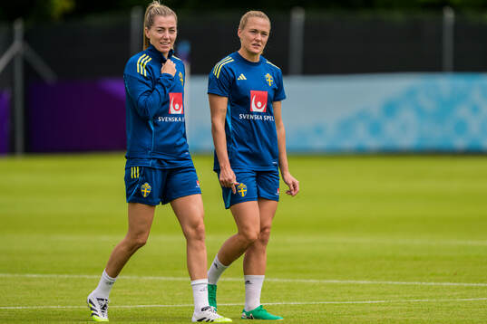Linda Sembrant and Magdalena Eriksson of the Swedish