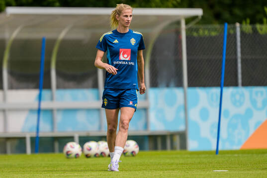 Sofia Jakobsson of the Swedish women's national football