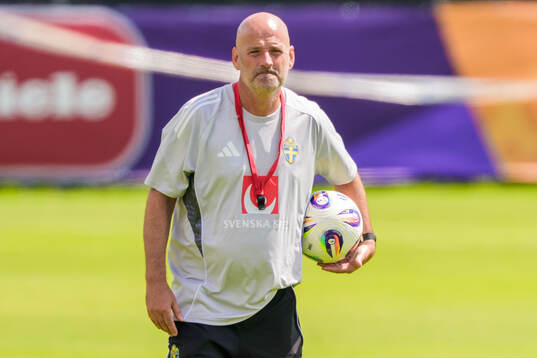 Assistant coach Magnus Wikman of the Swedish women's