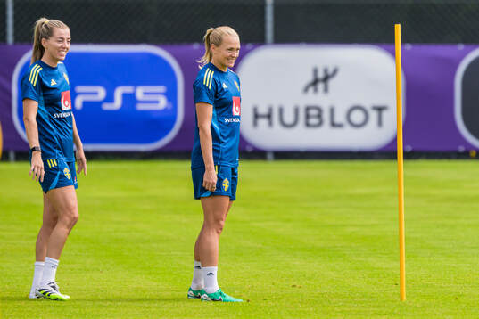Linda Sembrant and Magdalena Eriksson of the Swedish