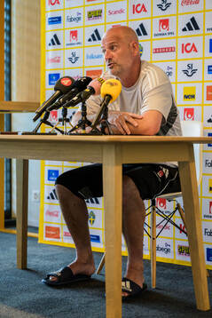 Assistant coach Magnus Wikman of the Swedish women's