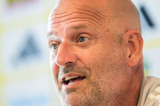 Assistant coach Magnus Wikman of the Swedish women's