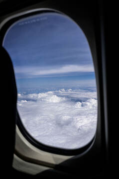 View from an airplane window