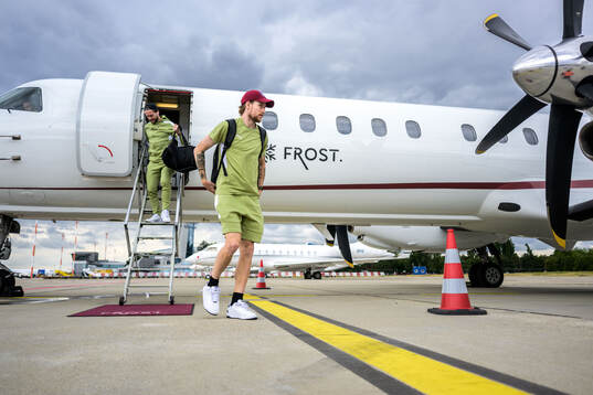 Bläddra bland fler bilder av Football, UEFA Europa League Qualifiers, Häcken, Team Travel